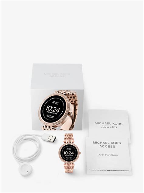 Gen 5e Darci Pavé Rose Gold Tone Smartwatch Michael Kors