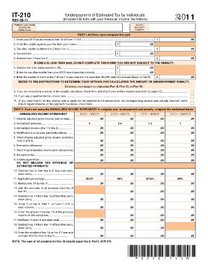 Fillable Online State Wv It Underpayment Of Estimated Tax By