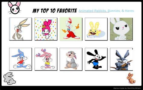 My Top 10 Favorite Rabbits By Toongirl18 On Deviantart