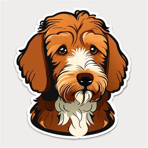 Premium Vector Australian Labradoodle Sticker