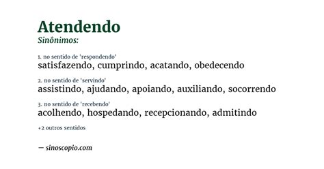 Atendendo A Ou Atendendo À - Sinônimos de Atendendo [por sentido] - Sinoscópio