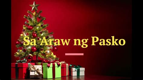 Sa Araw Ng Pasko Youtube