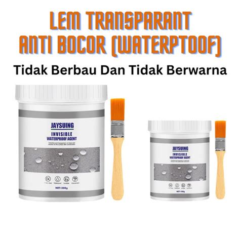 Jual Lem Transparan Anti Rembes Tahan Air Lem Atap Anti Bocor Kerembes