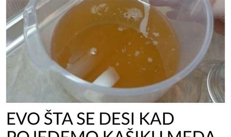 Evo Ta Se Desi Kad Pojedemo Ka Iku Meda Pred Spavanje Iznenadit Ete