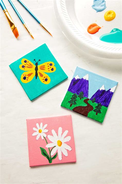 Tiny Canvas Painting Ideas Video Welcome To Nanas