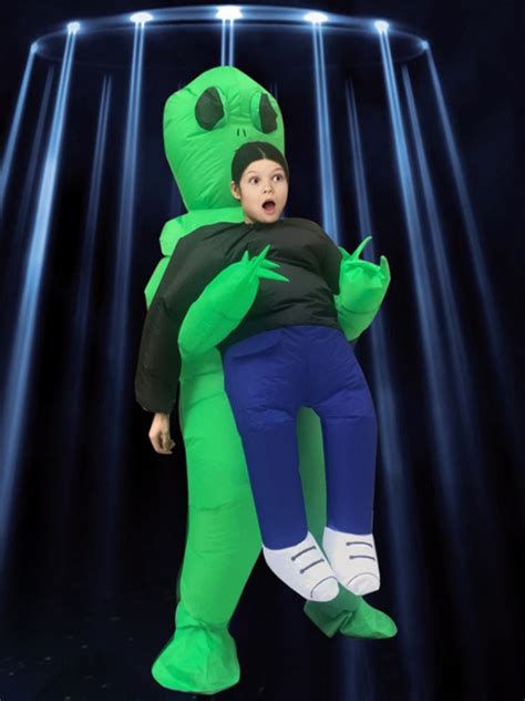 Green Alien Et Carry Me Monster Inflatable Blow Up Halloween Xmas