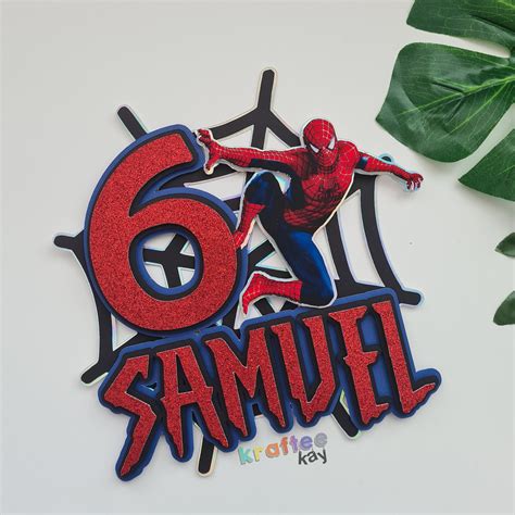 Custom Spiderman Cake Topper Birthday Cake Topper Etsy Nbkomputer