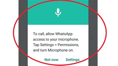 To Call Allow Whatsapp Access To Your Microphone Tab Setting And Turn