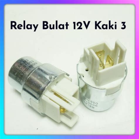 Jual RELAY LAMPU BULAT UNIVERSAL 12V KAKI 3 Shopee Indonesia