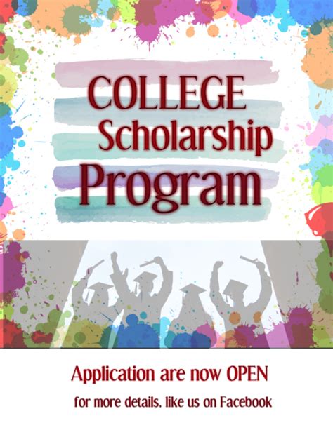 Scholarship Poster Template Postermywall