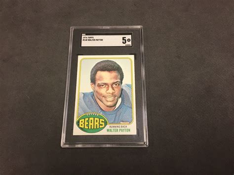 1976 Topps SGC 5 WALTER PAYTON ROOKIE CARD Chicago Bears Sweetness