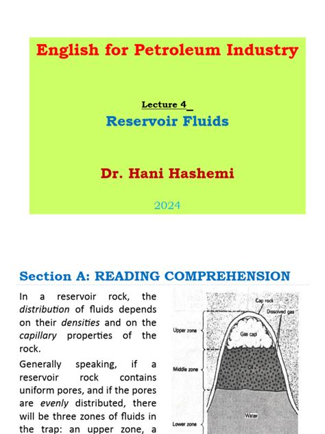 lecture  reservoir fluids  petroleum petroleum reservoir