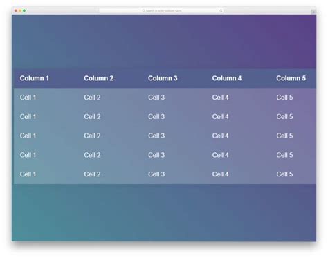 44 Best CSS Table Templates For Creating Appealing Tables 2022