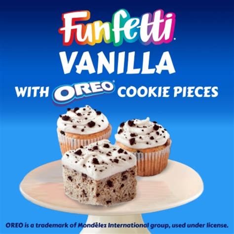 Pillsbury Funfetti Vanilla Cake Mix with OREO Cookie Pieces, 15.25 oz - Fred Meyer