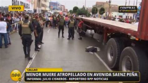 Callao Menor de tres años muere atropellado por un camión en la