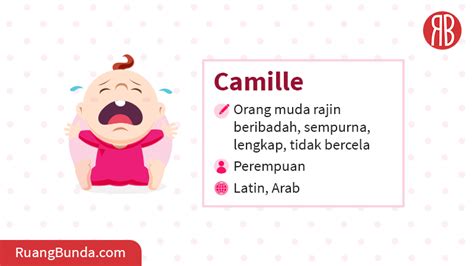 camille arti nama kombinasi rangkaian nama sifat karakter