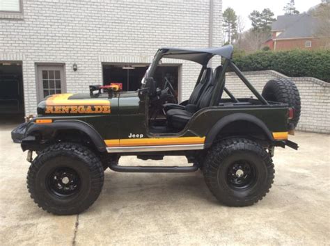 1981 A Jeep CJ 5 Renegade Survivor Original Paint Lifted CJ 4x4 205 276