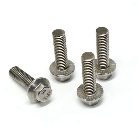 A2 Stainless Steel DIN 6921 Hex Flange Bolt With Serration China Hex