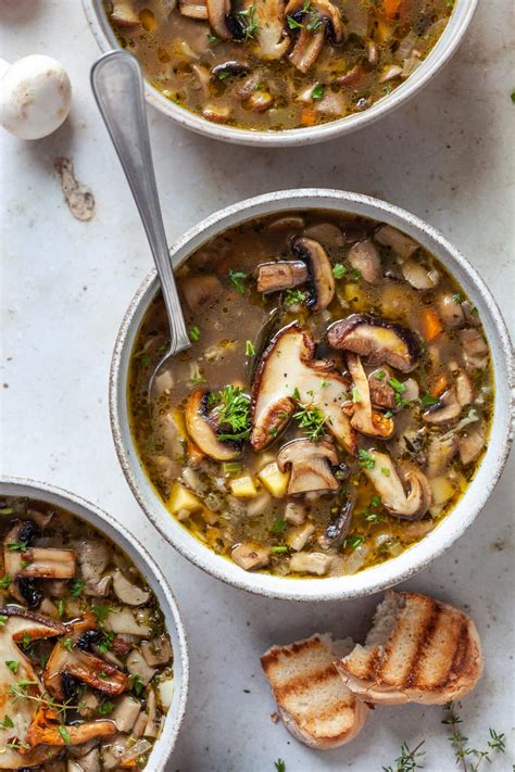 Easy Vegan Mushroom Soup Vibrant Plate