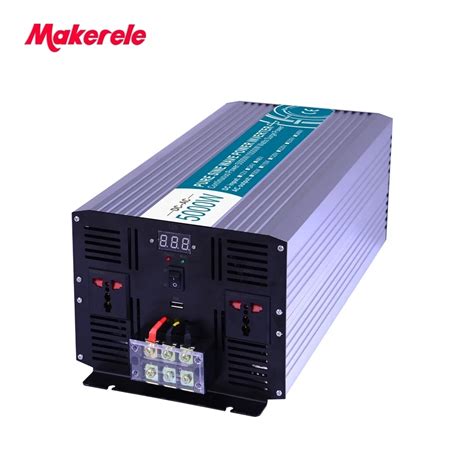 Off Grid Pure Sine Wave Power Inverter 5000w 12v24v48vac To 110v220vdc Converter Solar