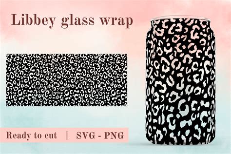 16oz Glass Can Full Wrap Svg Libbey Graphic By Cuteshopclipart