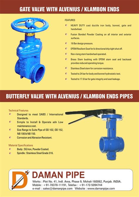 Resilient Seated Gate Valve With Shouldered Ends Daman Enterprises