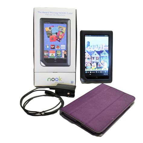 Barnes Noble Nook Color Bnrv Gb Wi Fi In Charger New Case Box