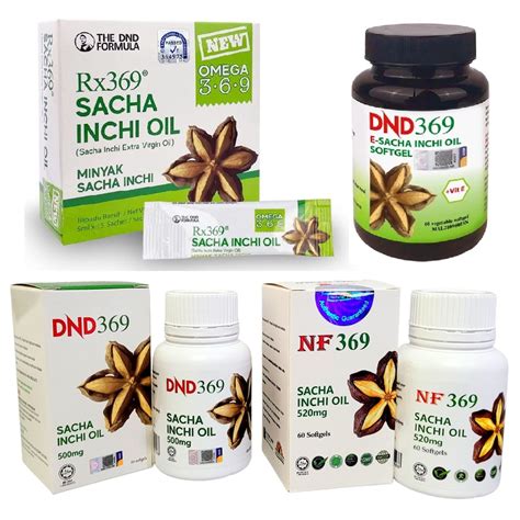 Official Store NF369 DND369 RX369 Suntera Sacha Inchi Oil 520mgx60