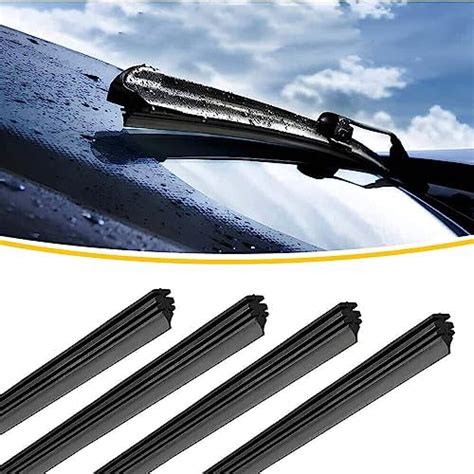 4PCS Car Windshield Wiper Blade Strips DIY Silicone Car Frameless