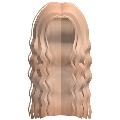 Long Curly Wavy Hair Blonde Roblox