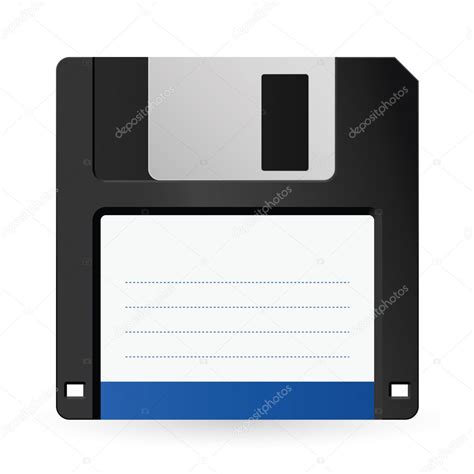 Magnetic Floppy Disc Icon Stock Vector Dvargg