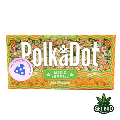 PolkaDot 4000mg Magic Mushroom Gummies Sour Martinelli Get Bud