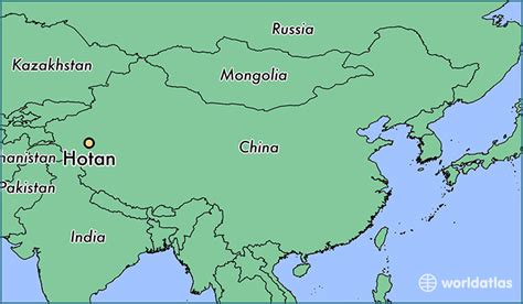 Where is Hotan, China? / Hotan, Xinjiang Map - WorldAtlas.com