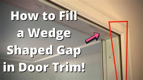 How To Fix An Uneven Gap At Casing In Door Frames