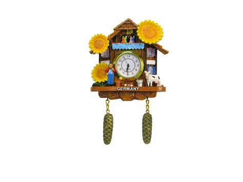 Magnet Kuckucksuhr M Sonnenblumen Germany Cm Souvenirs