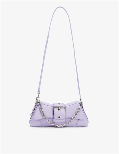 Balenciaga Lindsay Leather Shoulder Bag In Purple Lyst