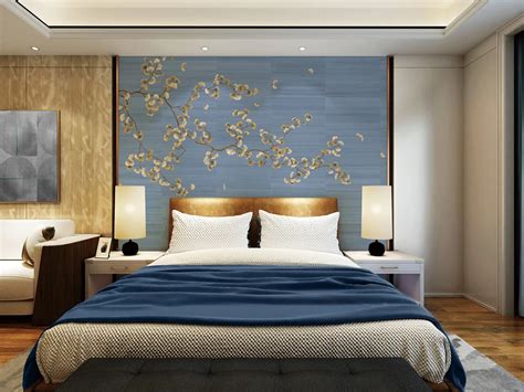 Mural Wall Papers Decor Wall Bedroom Background Hand Painted Chinoiserie And Chinese Silk ...