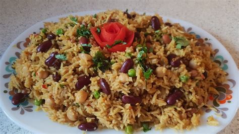 Mix Bean Rice For Vegetarians Uk Asian Cooking With Noreen Bean Rice Youtube