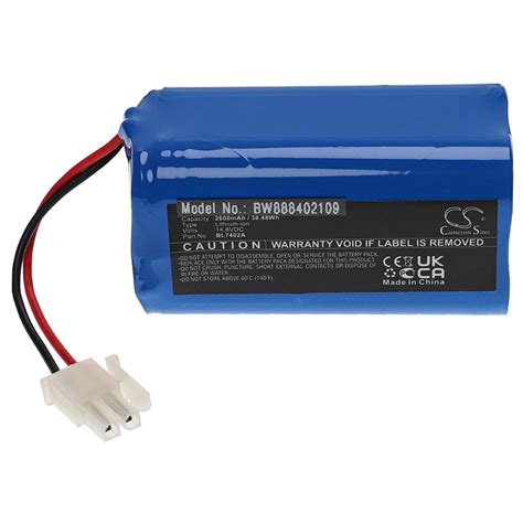 Vhbw Batterie Remplacement Pour Ecovacs Bl7402a Ur18650zt 4s1p Aaf Pour Aspirateur Robot