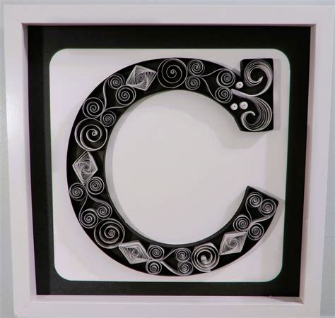 Quilled Letter C Etsy