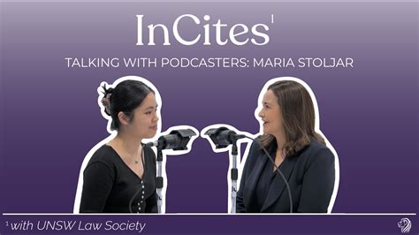 Incites Talking With Podcasters Maria Stoljar Youtube