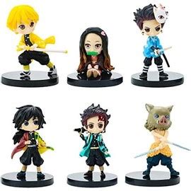 Mini Figurines De Demon Slayer Pi Ces Demon Slayer Cake Toppers Demon