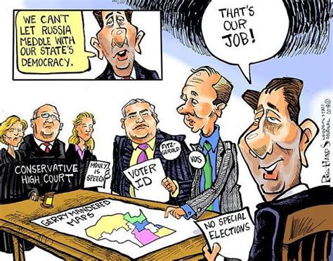 Wisconsin Gerrymandering : r/editorialcartoons