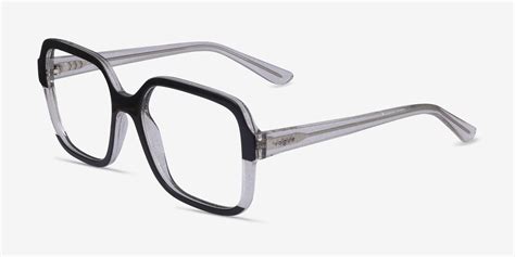 Vogue Eyewear Vo5555 Square Black Clear Frame Glasses For Women