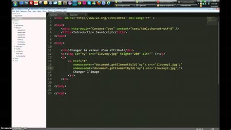 Javascript Changer Les Valeurs Des Attributs Youtube