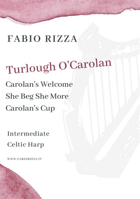 Turlough Ocarolanthree Tunes For The Celtic Harp Harp Column Music