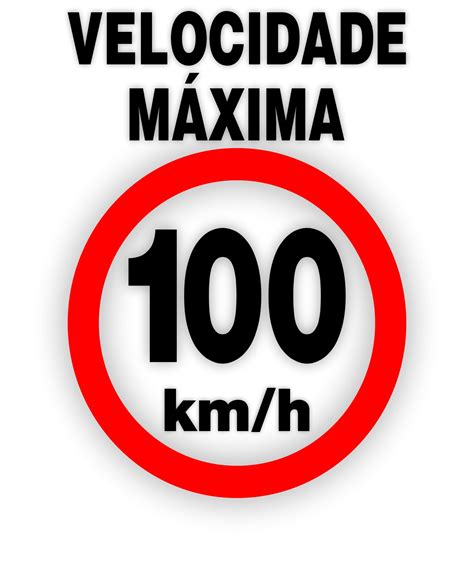 Adesivo Velocidade Controlada 100 Ou 80 Km h Para Veículos