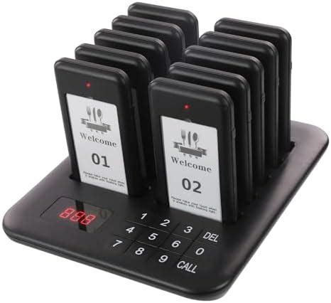 Amazon LOUKIENE Restaurant Pager System 10 Wireless Pagers Touch