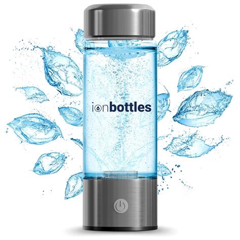 IonBottles Original Rechargeable Portable Glass Hydrogen Water