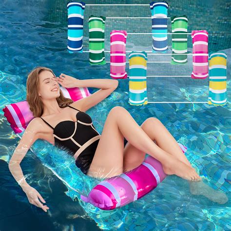 Buy Zcaukya 4 Pack Inflatable Pool Float Hammocks 4 In 1 Water